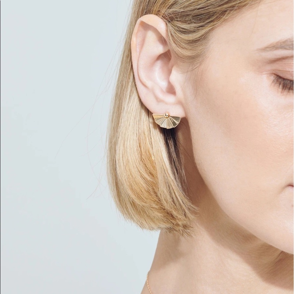 Aurate Sensu Earrings in Vermeil